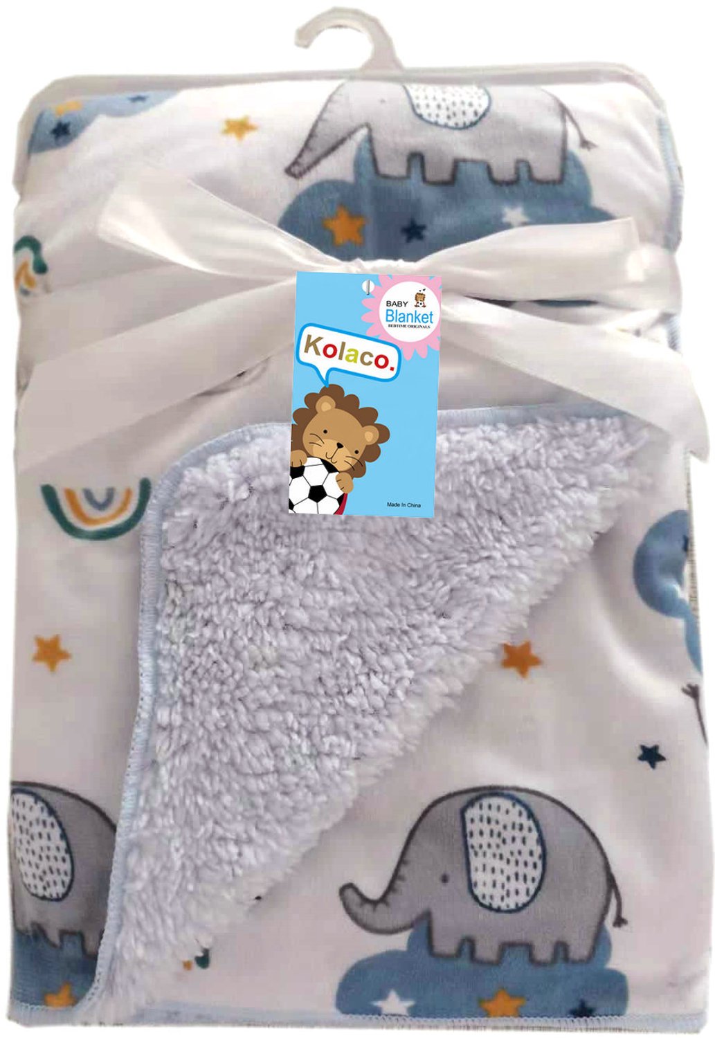 Baby Deken - Inbakerdoek - Wikkeldeken - Wol - Fleece - Cartoon Motief - Thermisch en Zacht - Winterdeken - Beddengoed Inbakeren - Voor Pasgeborenen en Baby's