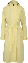 agu Trench Coat Long Regenjas Dames Waterdicht - Lichtgeel - Waterkolom 10.000 mm - Afneembare capuchon