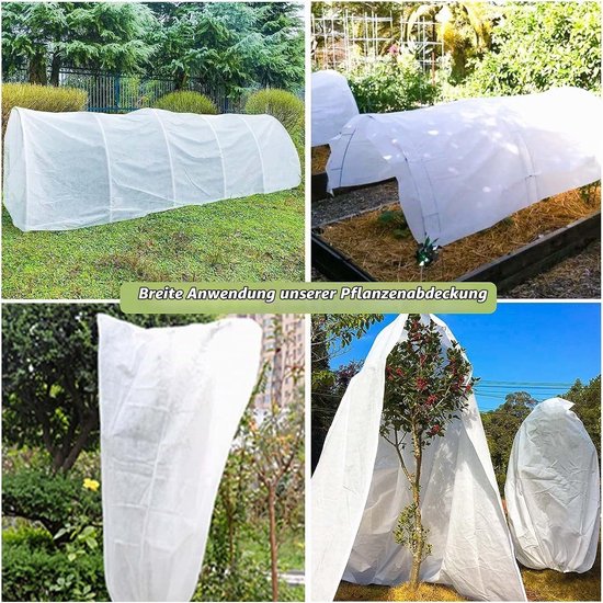 Plantendek voor vorstbescherming, herbruikbaar, 40 g/m², 2.5 x 7.5 m — afbeelding 5