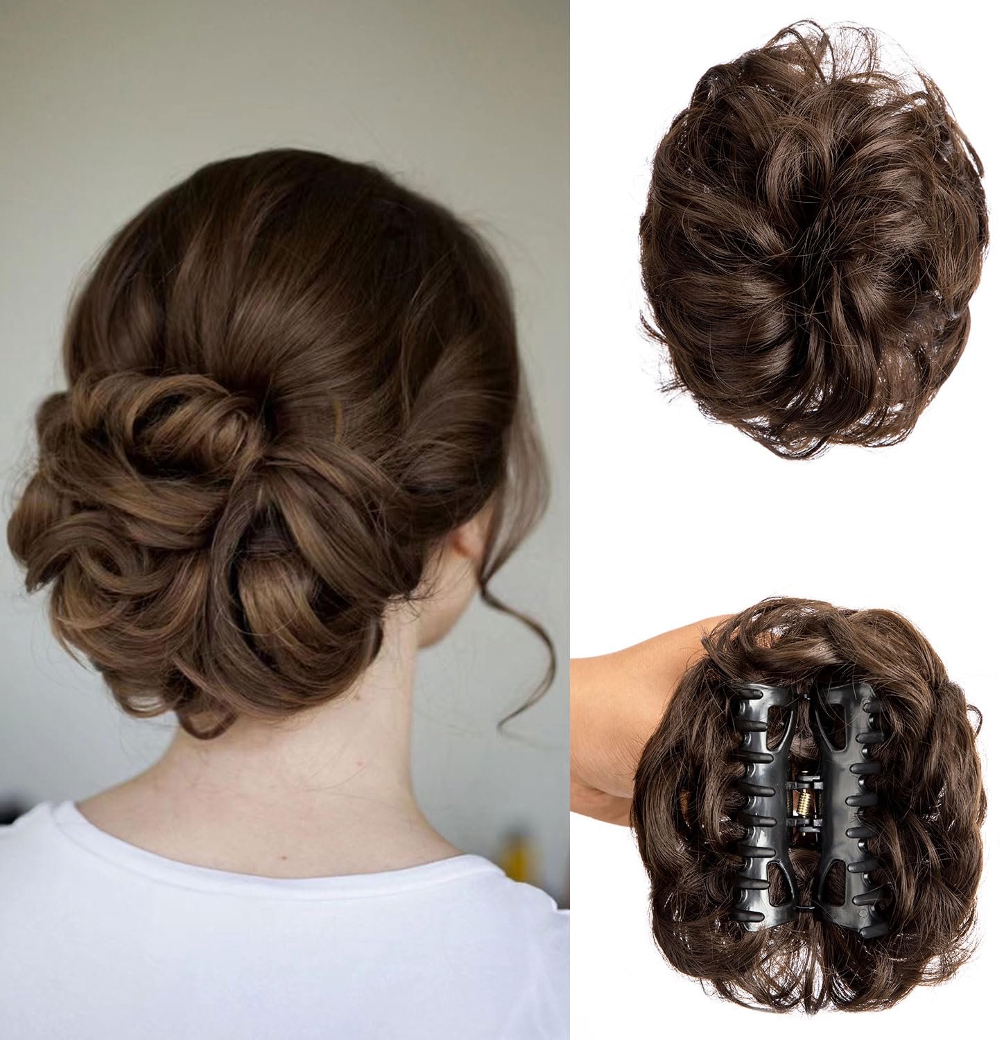 Haaraccessoire voor opsteekkapsels, elastische haarband, gekruld, knot, haarband voor vrouwen