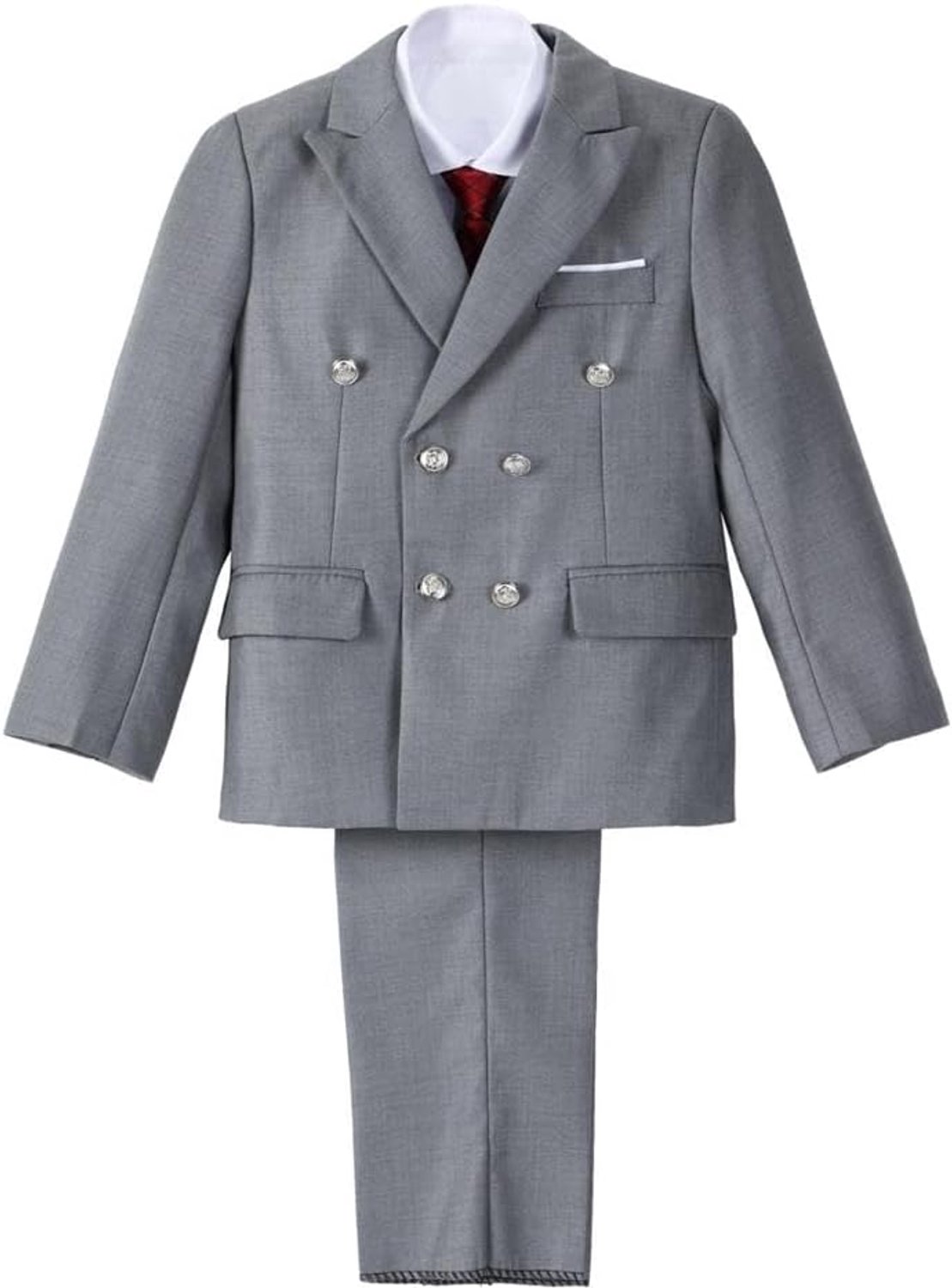 5-delig pak set met blazer en vest, maat 5 tot 13 jaar