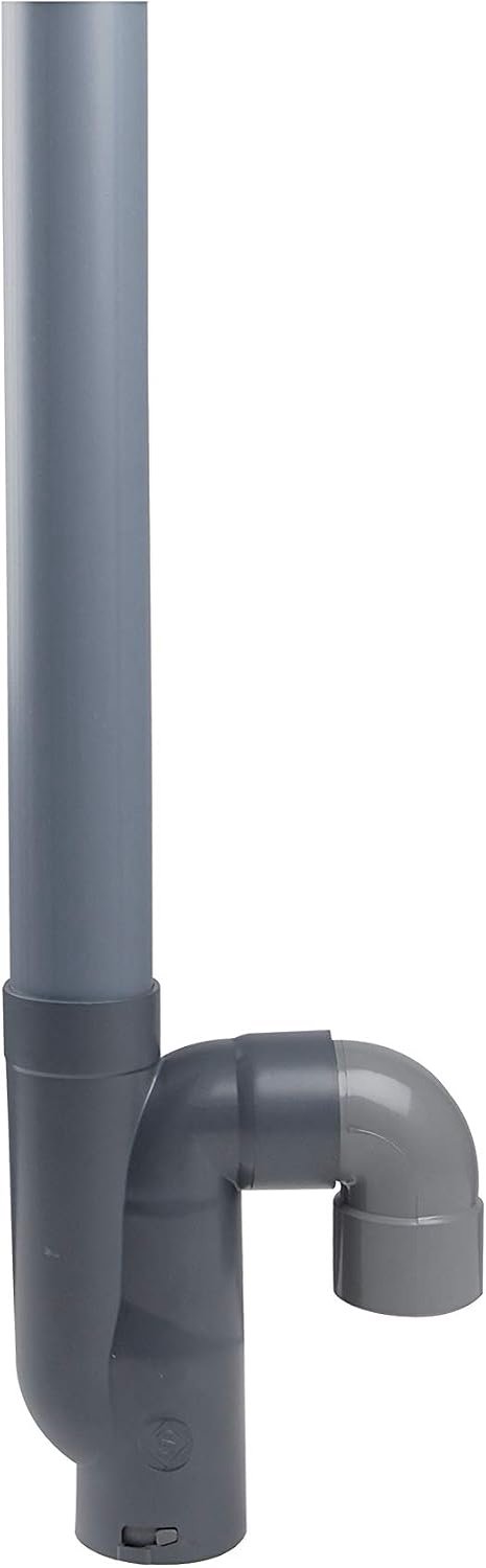 sifon 40 mm - grijs - eenvoudige verticale uitgang - met rolvergrendeling - m-winkel