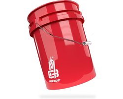 Wasemmer 20 liter - rood - compatibel met Grit Guard en Chemical Guys - ideaal voor handwas - m-winkel