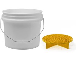 Wasemmer 12,5 liter - transparant - met Grit Guard inzetstuk - effectief reinigen - m-winkel