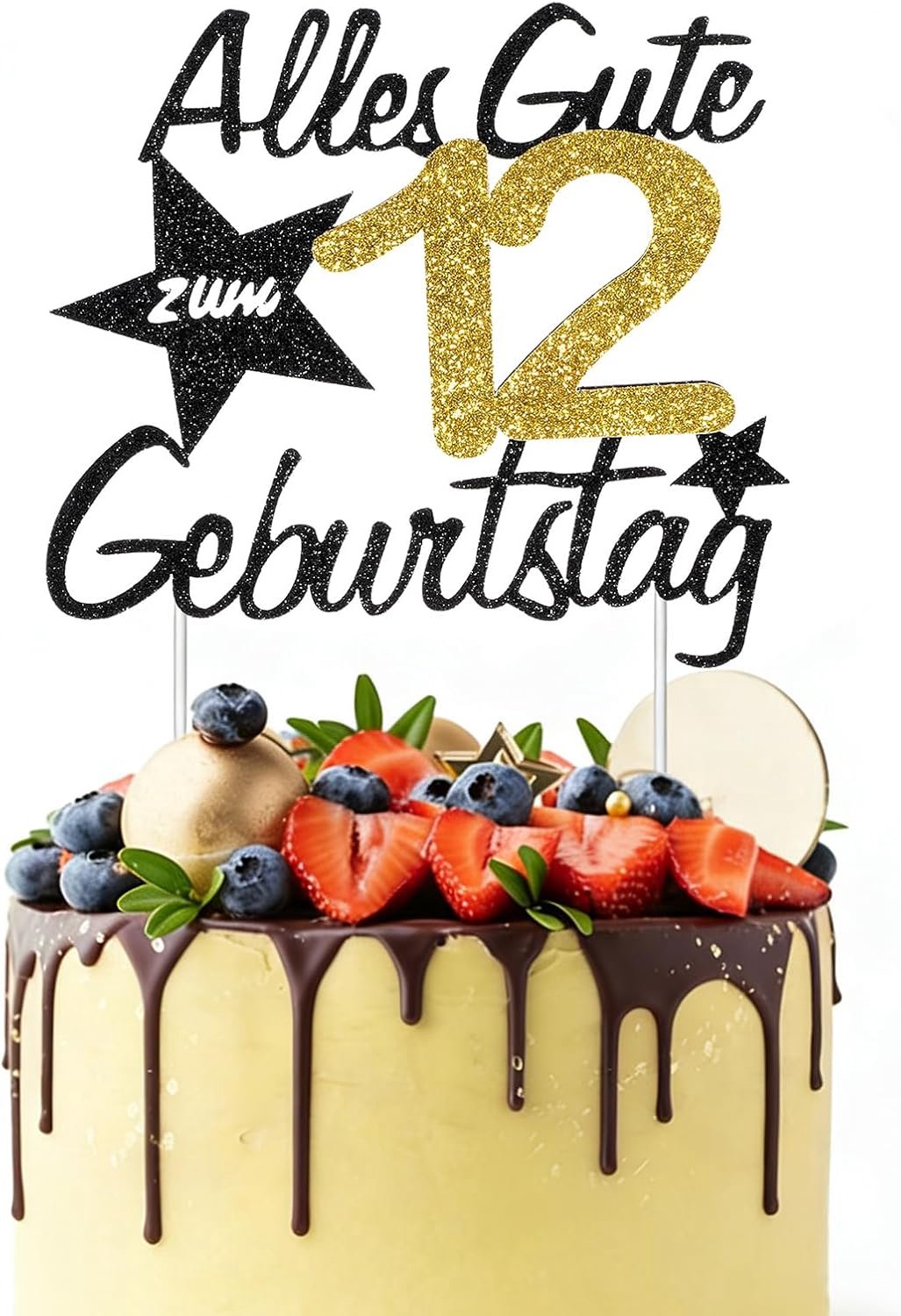 Verjaardagstaartdecoratie 12 jaar