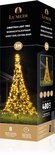 Lumedi 3 meter vlaggenmast-kerstboom met 480 warm witte ledlampjes, inclusief afstandsbediening en timerfunctie.
