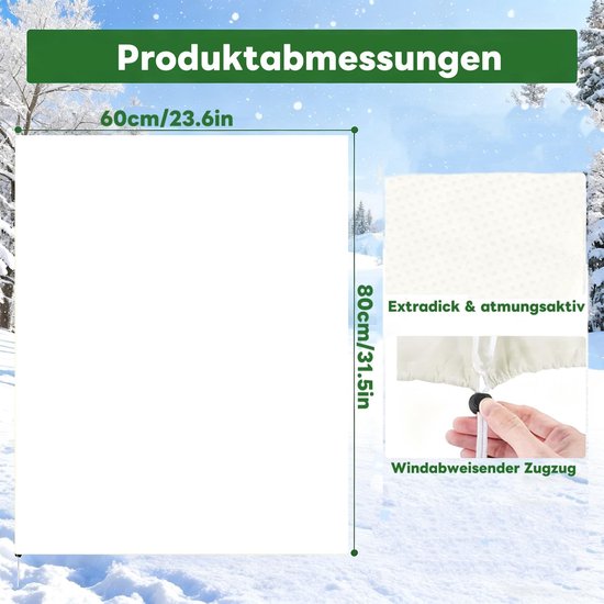 Winterbescherming voor planten - 60x80cm — afbeelding 2