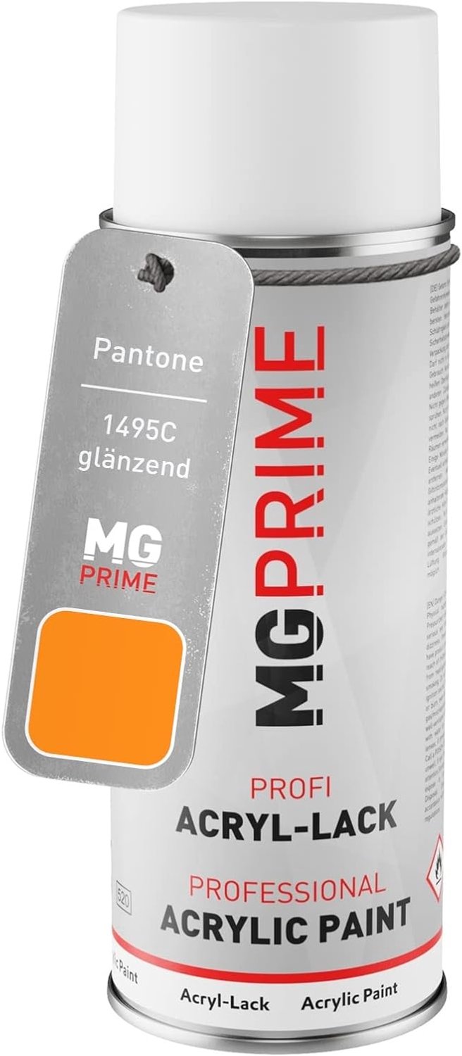 Spuitbus acryllak 400ml - Pantone 1495C Orange - sneldrogend - professionele kwaliteit - ServiceTopper