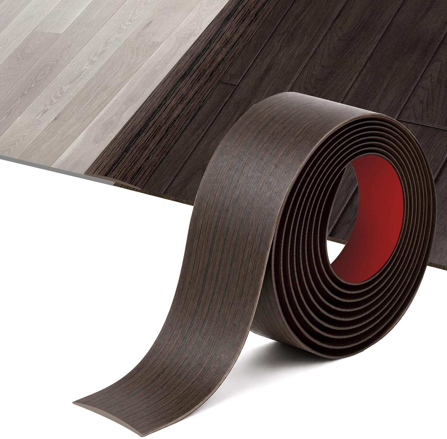 vloerovergangsprofiel 1,6 m - PVC 4 cm - ultradun ontwerp - flexibele zelfklevende strip - ServiceTopper