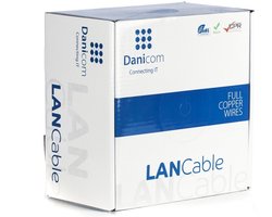 DANICOM CAT6A S/FTP 100 meter kabel op rol stug - LSZH (Dca) - Trekdoos - Internetkabel - Netwerkkabel - UTP kabel