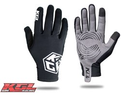 KGL Origin Zwart Korte Sim Racing Handschoenen (Lycra) - M
