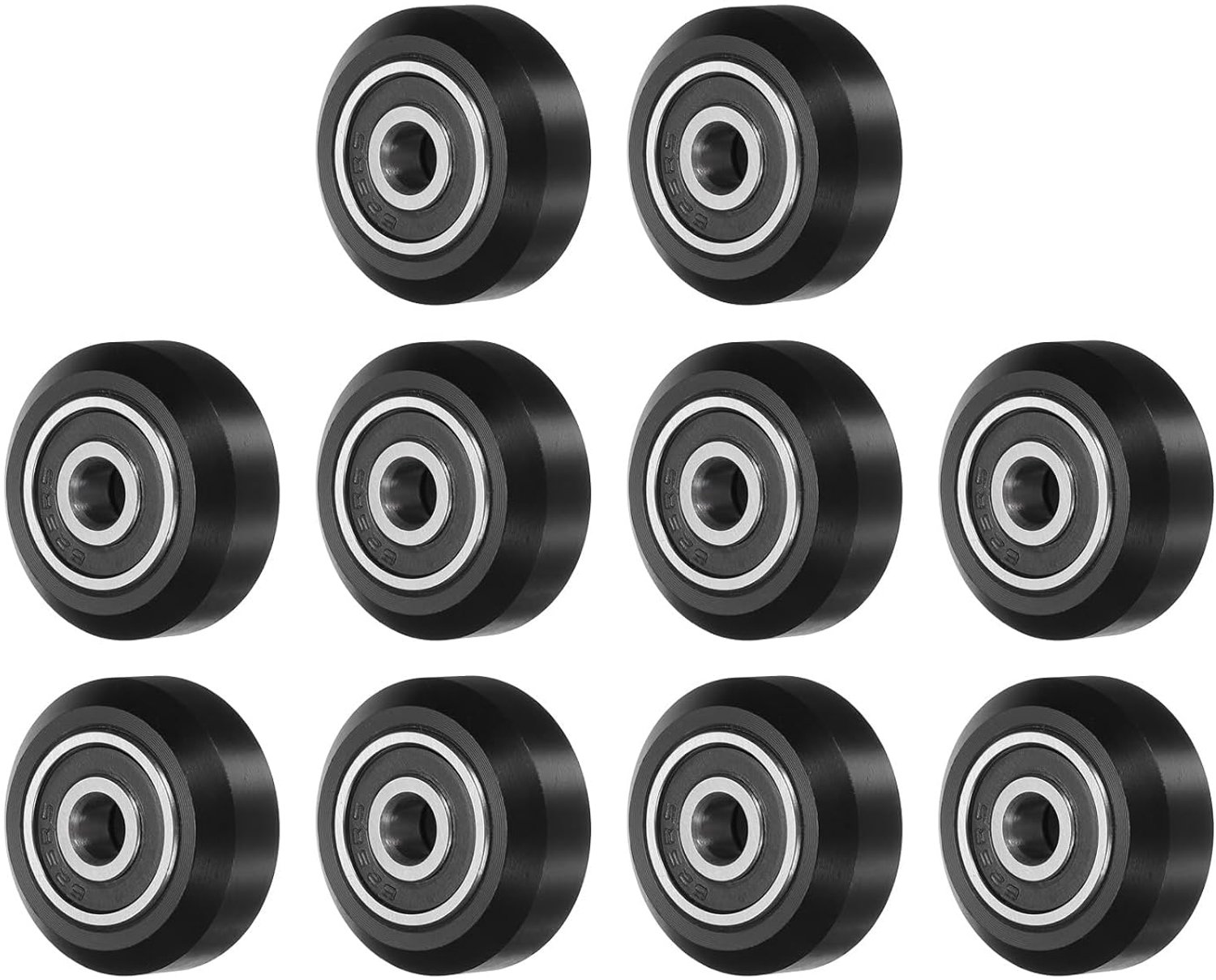 POM-rollen 24x5x10 mm - solide POM-materiaal - 625 2RS lagers - vermindert trillingen tijdens 3D-printen - 10 stuks - ServiceTopper
