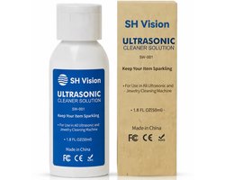 Ultrasoon Reiniger Vloeistof 50 ml – Geconcentreerde Reinigingsvloeistof voor Ultrasoon Reiniger – Brillen & Sieraden – SH Vision