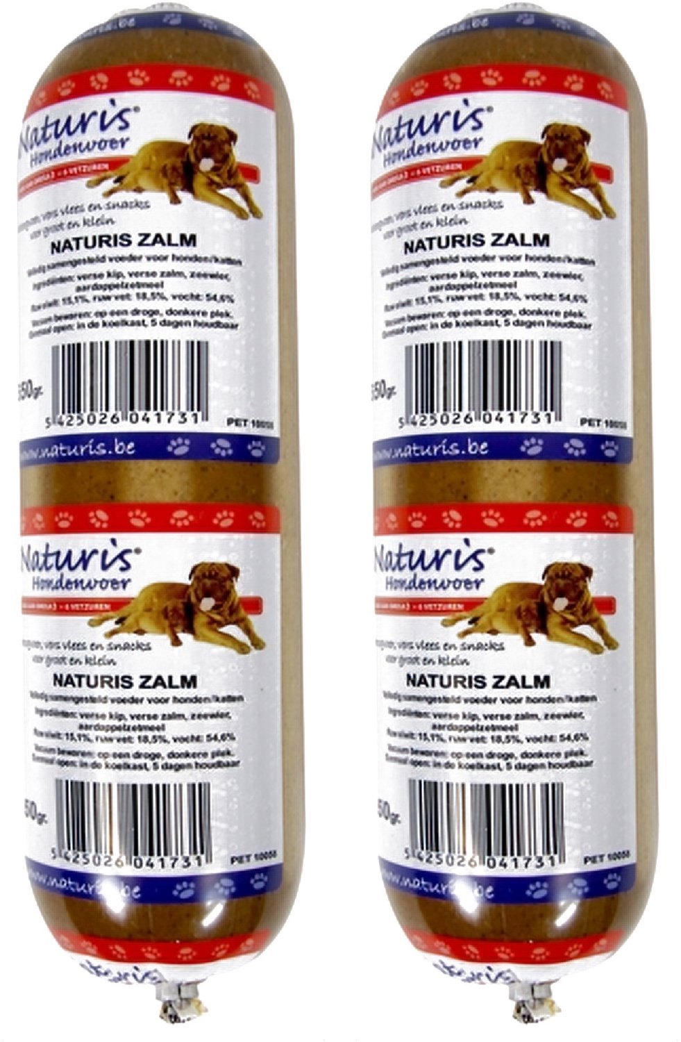 Naturis Houdbaar Hondenvoer Zalm - 2 x 650 gram - Multipack