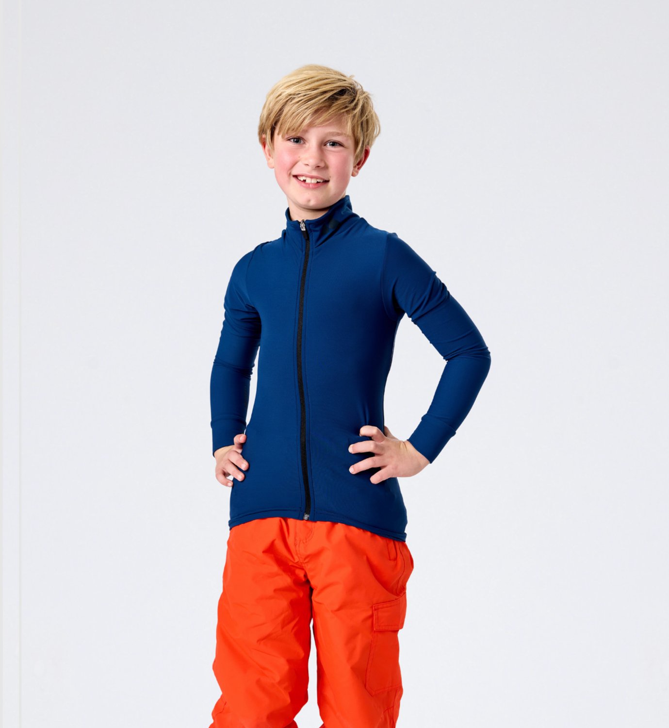 Mountain Hero Rugbeschermer Wintersport Kids - Uitwisselbare Beschermingspad - Northern Navy - Maat 116