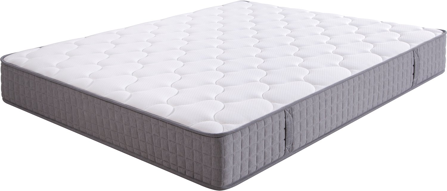 Merax 25 cm hoge pocketverenmatras - 7-zone veermatras - ergonomisch matras - 140x200 cm - wit