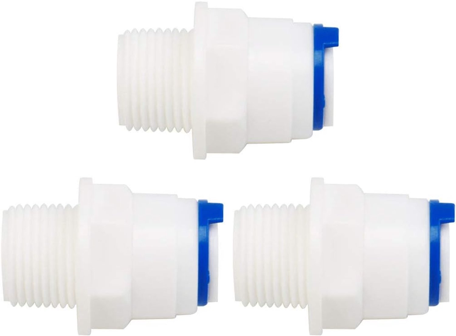 Snelle verbinding waterreiniger 3/8 inch BSP male - 3 stuks - hoogwaardige POM-materialen - eenvoudig te installeren - Vemera