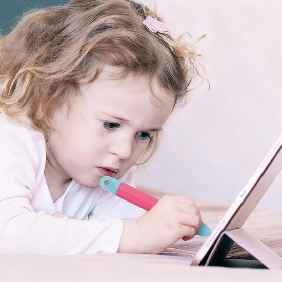 Stylus pen voor touchscreen 105 x 13 mm - blauwe kunststof - hoge gevoeligheid - krasvrij en natuurlijk gevoel - ServiceTopper — afbeelding 4