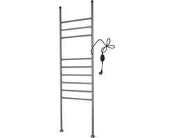Elektrische Handdoekverwarmer Enige Uitvoering - 150W Vermogen - 103x50x10 cm Afmeting - Roestvrijstaal Materiaal - Waterdicht Handdoekdroger