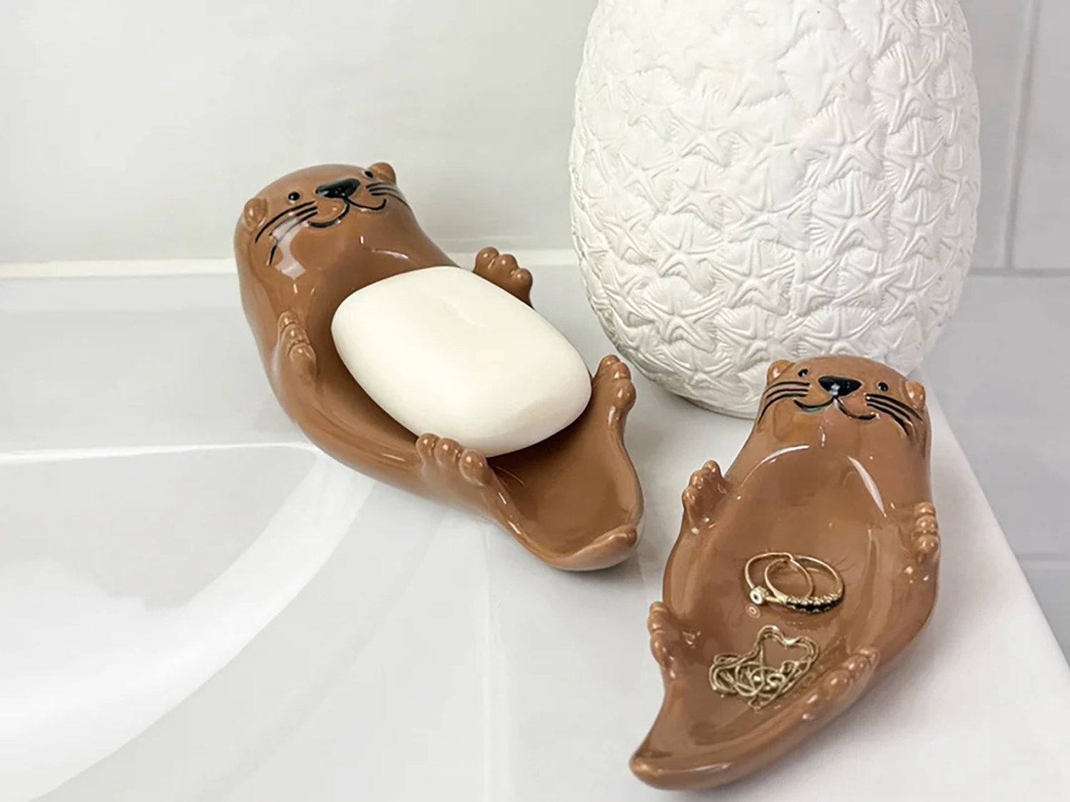 Bitten Design Sieraden Juwelen of Zeep Houder Otter
