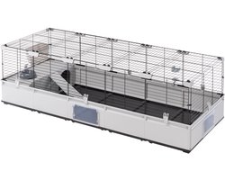 Ferplast Konijnenkooi - Modulair - Uitbreidbaar - Grote Kooi Met Accessoires - 179 x 72 x h 56 cm