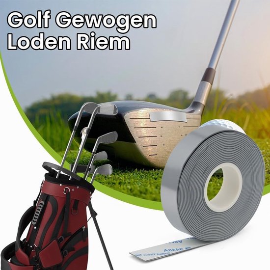 Zelfklevende Lood Tape 1.2 x 254 cm voor Golfclubs, Tennisrackets en Badminton, Vrij te Snijden, 2g Per Inch — afbeelding 3