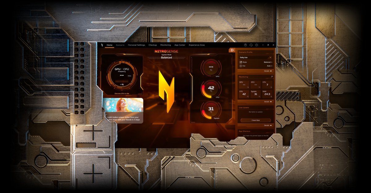 Acer Nitro V 17 AI ANV17-41-R53N - Gaming Laptop - 17 inch 165Hz - AMD Ryzen 7 - 16GB - 512GB SSD - RTX 5070 - inclusief 3mnd PC GamePass thumbnail 3