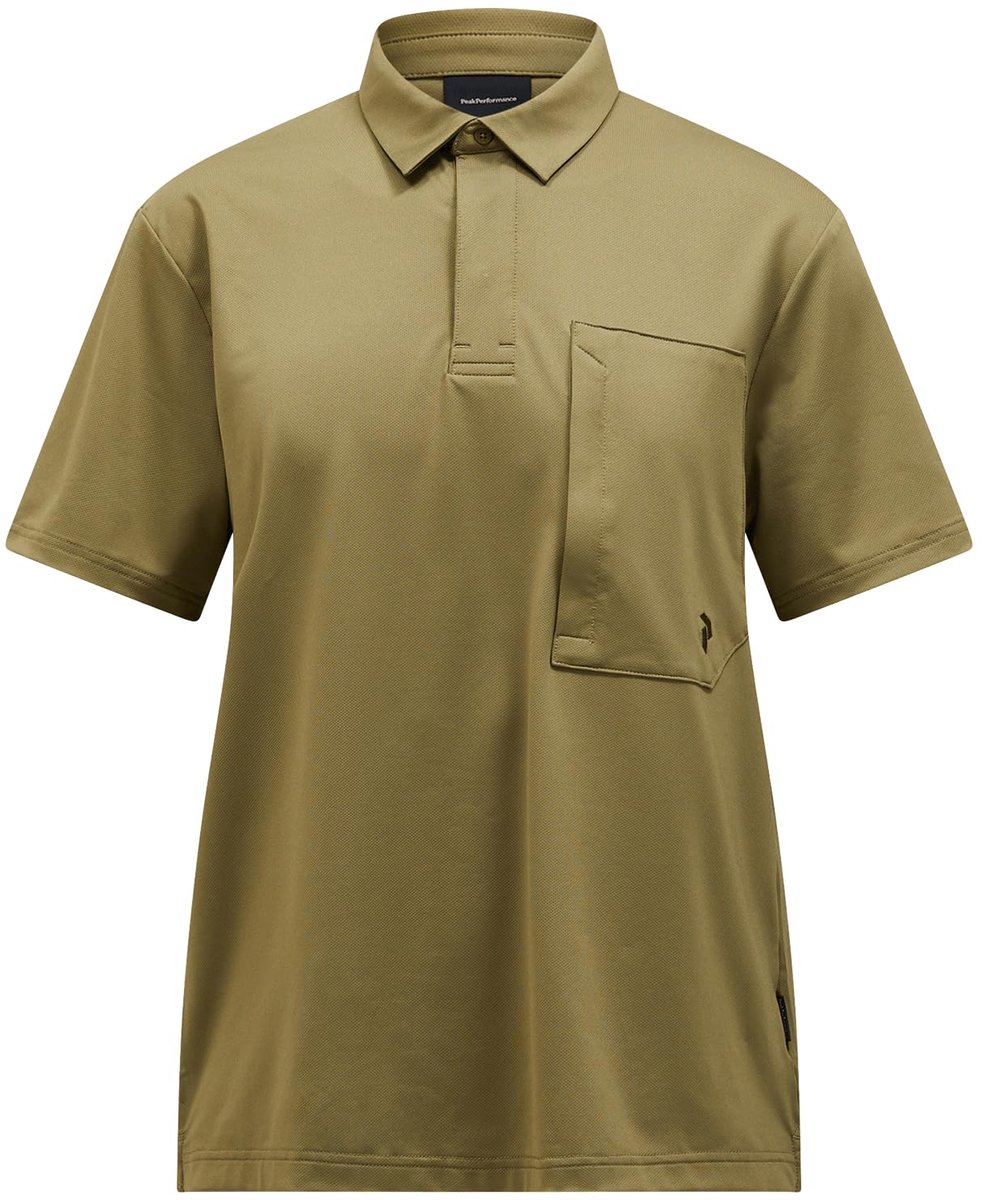 PEAK PERFORMANCE - M Pocket Polo - l - Snap Green