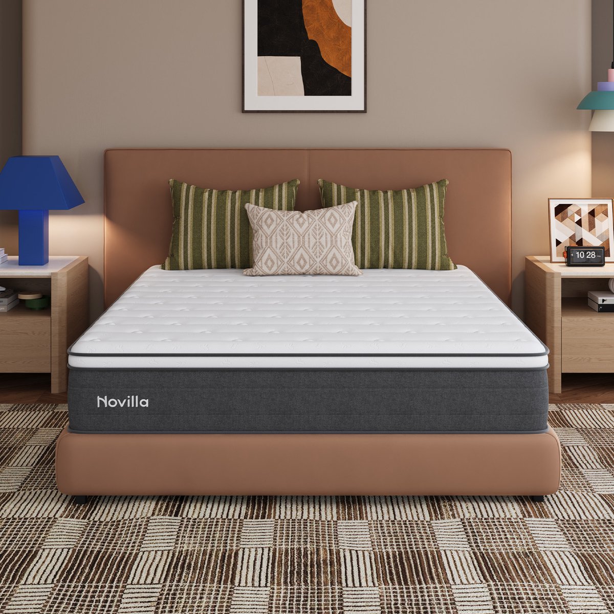 Novilla Pocketveringmatras 180x200 cm - 7 comfortzones - H3 - 25 cm Grijs
