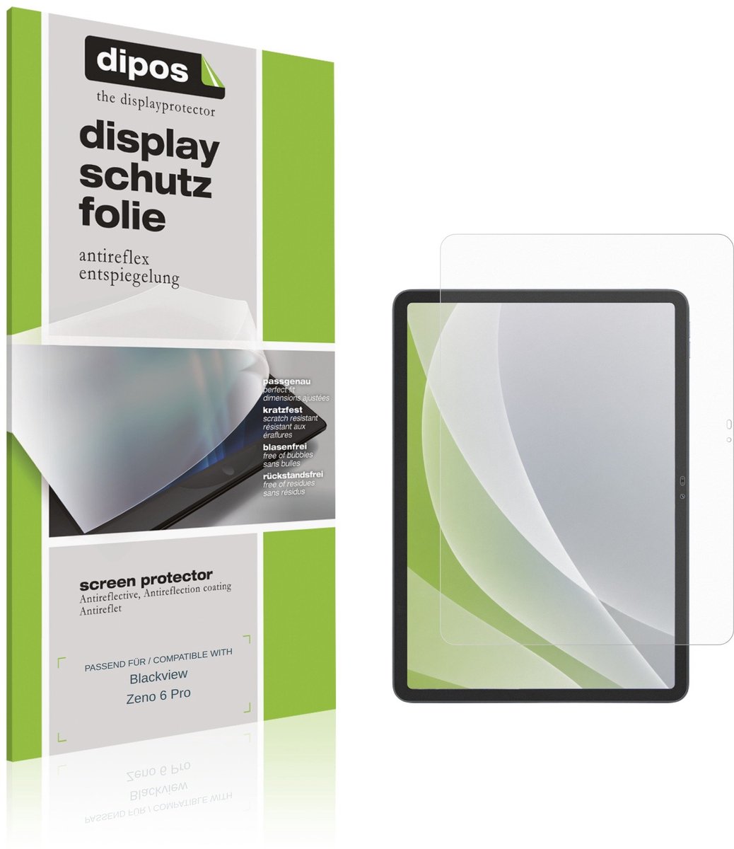 dipos – 2x Matte Beschermfolie geschikt voor Blackview Zeno 6 Pro | Krasbestendige & antireflecterende Screenprotector Ultra-Thin