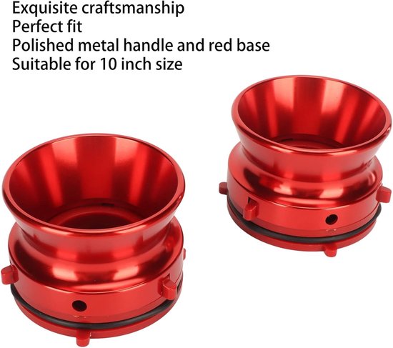 Adapters voor Reel to Reel Tape Recorders 10 Inch, Compatibel met Studer, Akai en Teac, Rood — afbeelding 2