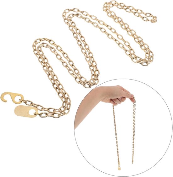 2 Stuks Pendulum Gewicht Ketting Vervanging Vintage Metalen Klok Ketting Accessoires voor Staande Klok DIY Mechanische Uurwerk Decoratie — afbeelding 2