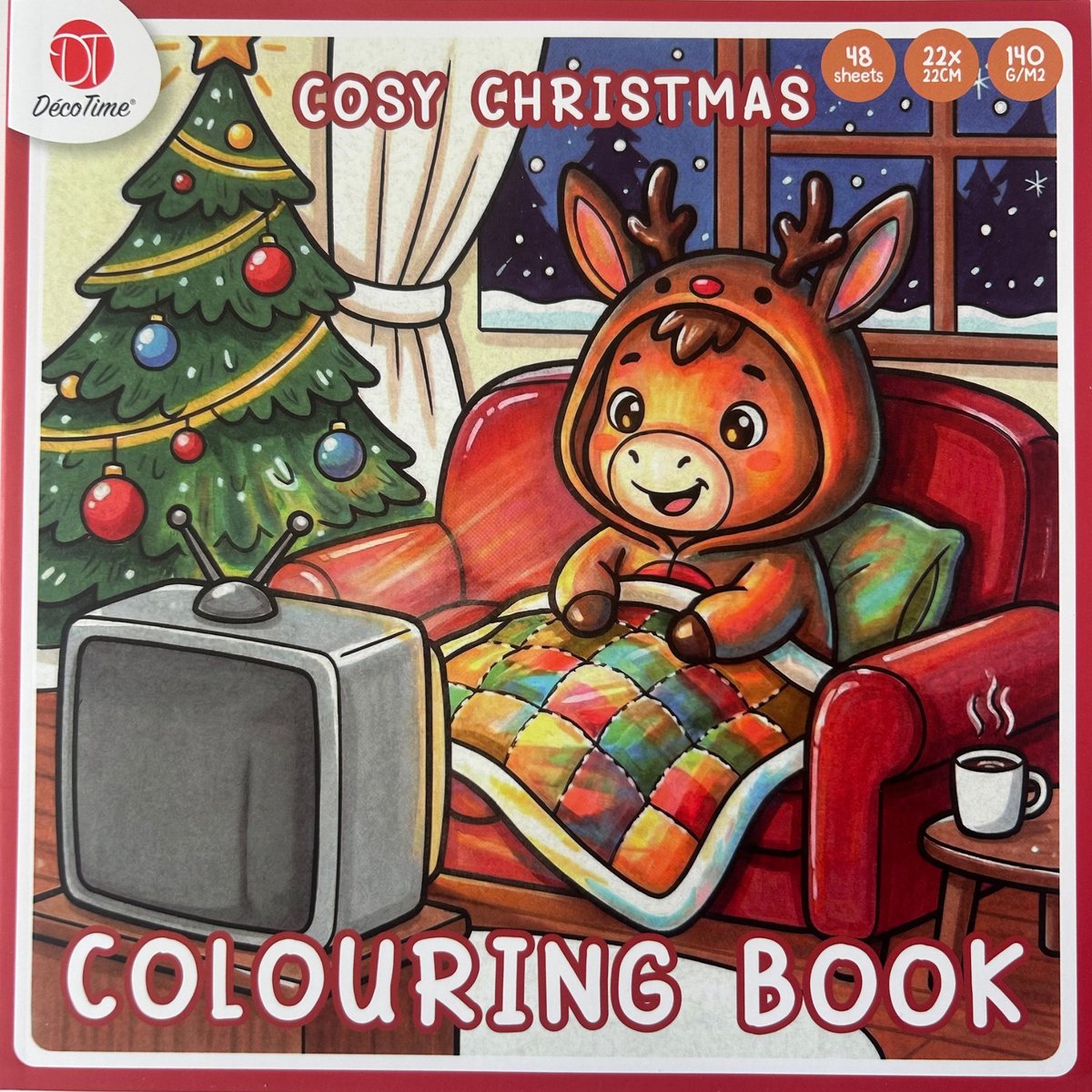 Decotime Cozy Christmas - Cozy Coloring Book - Kleurboek Voor Volwassenen - 48 pagina's - Cozy Kleurboek - Cozy Paris - Cozy Coloring - Cozy Europe - Cozy Christmas Coloring - Little Corner - Cozy Friends - Herfst - Cozy Japan - Cozy Coloring Boek