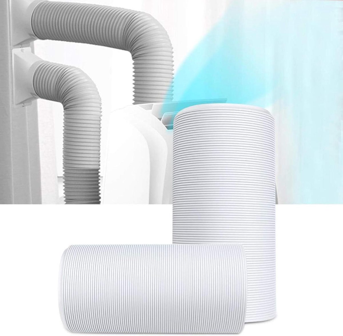 Draagbare Universele Flexibele Airconditioner Uitlaatslang Buis Vervangende Onderdelen(15 * 150cm)