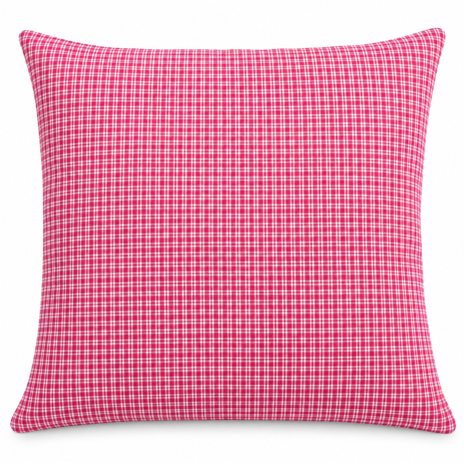 Unique Living - 2 stuks - kussenhoes - sierkussenhoes - ecru - pink - beige achterkant - 45 x 45 cm - rits