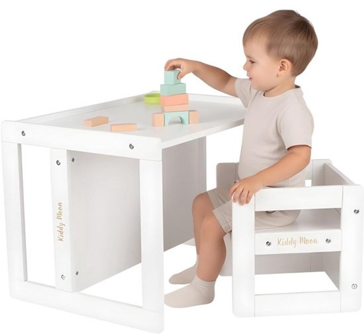 Kindertafel met stoel en bank - speel- en leerset voor kinderen