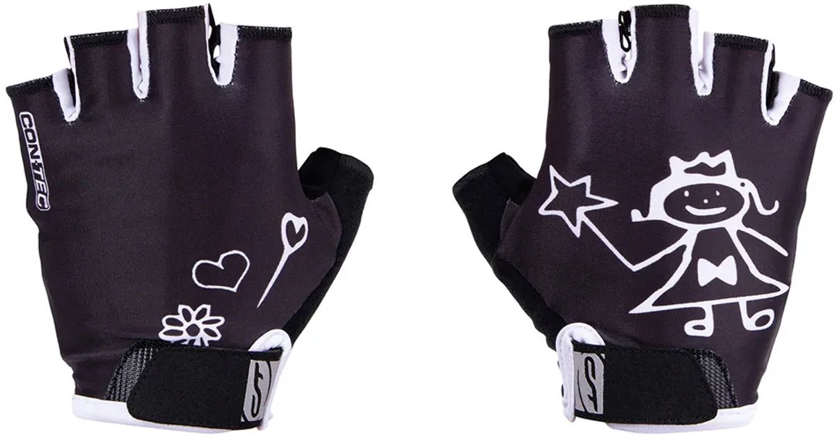 Contec Girly Korte Handschoenen Zwart M Meisje