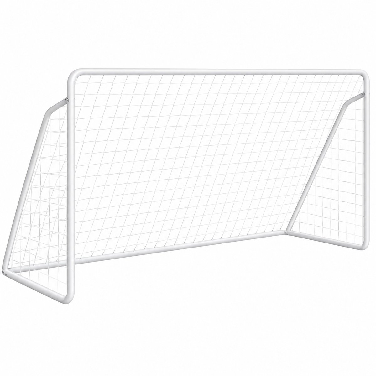 Sellino Voetbaldoel - Doel - Voetbalgoal - Voor in de Tuin & Training - Stevig Metalen Frame met Net - 366 x 183 x 119 cm