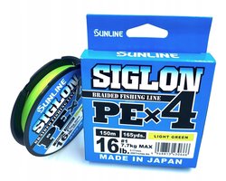 Sunline SIGLON PE x4 Fluo Groene Vislijn - 0.171mm, 7.7kg, 150m