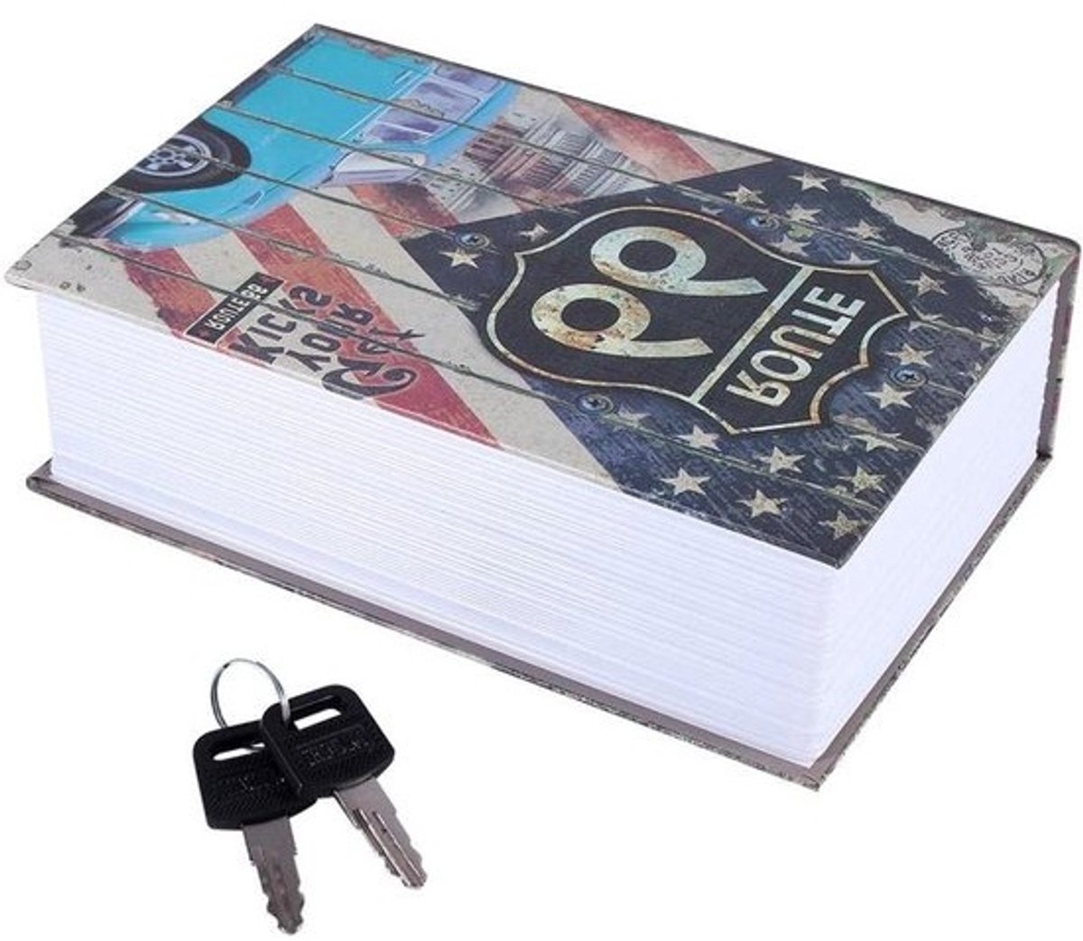 Woordenboekbox Safe - Met slot voor geld en sieraden - Verborgen boekkluis - LOVE Type - Secret Security Box - Cash verstopbox - Amerikaans droomdesign