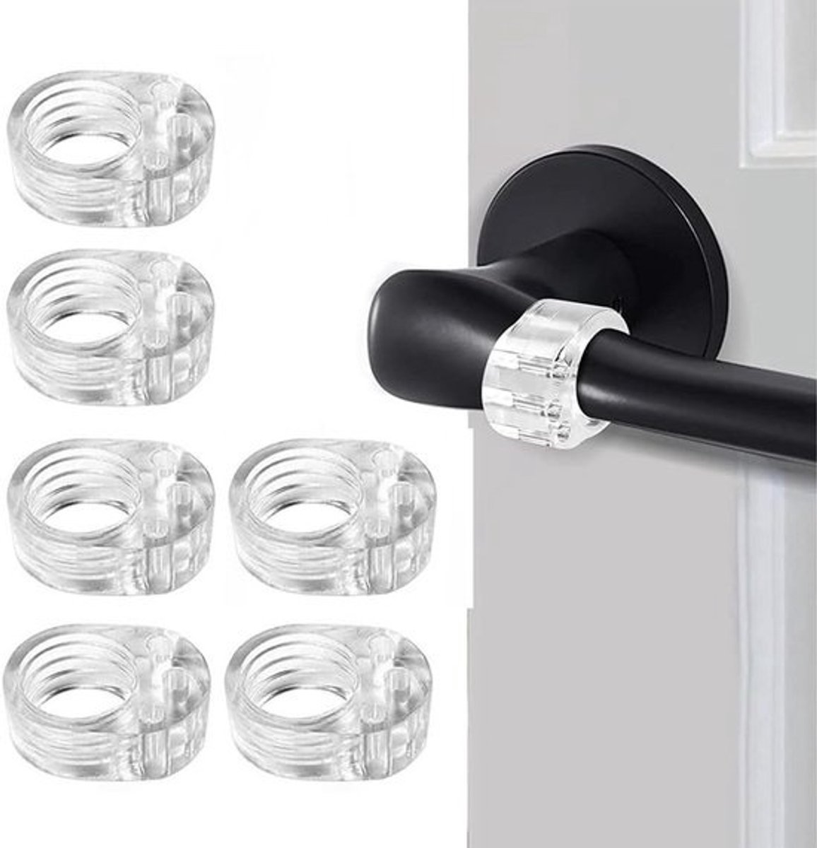 6 stuks deurhendelbuffers - deurstopper voor deur en raam