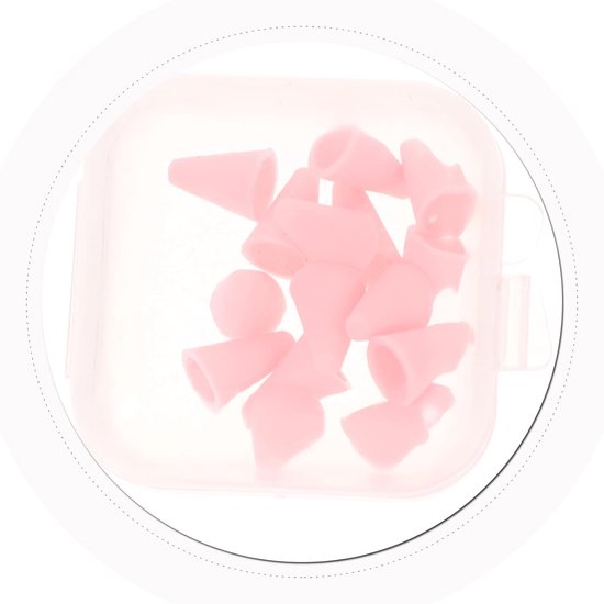 Pennendoos touchpen beschermhoes hoes voor styluspen beschermhoes voor touchpen Siliconen pen hoesje Stylus pen beschermer stylus beschermer etuihouder voor stylus Silicagel roze ARTIBETTER — afbeelding 4