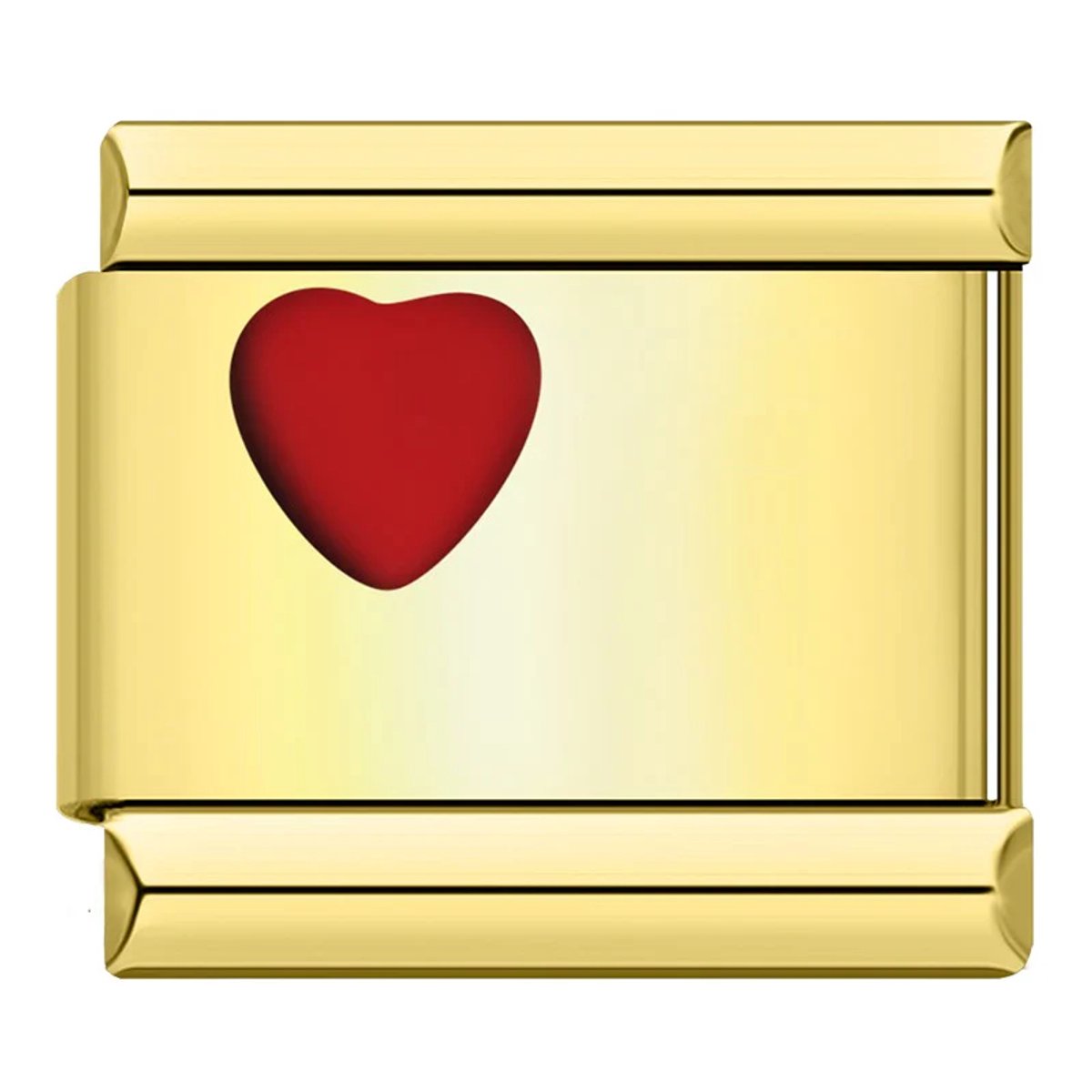 Little red heart gold