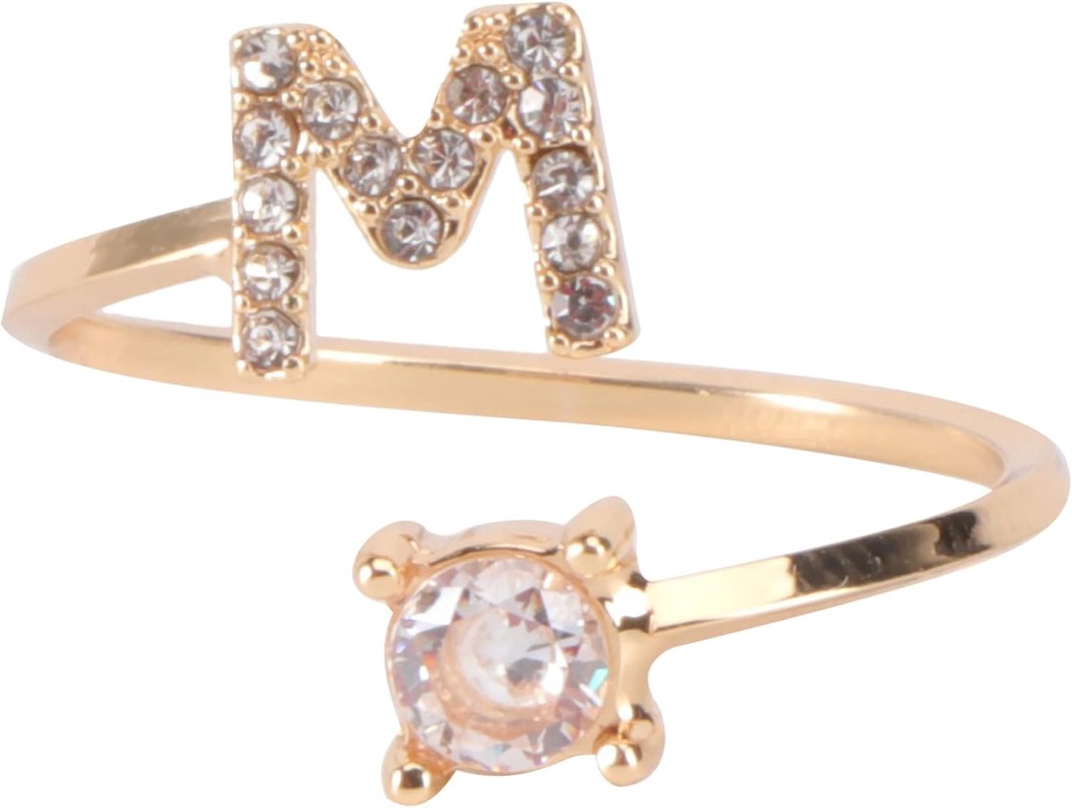 1 Stuk Dames Open Ring Goud Voor Eerste Ringen Vinger Ring Damesring Aanvankelijke Ring Vrouw Ring Legering