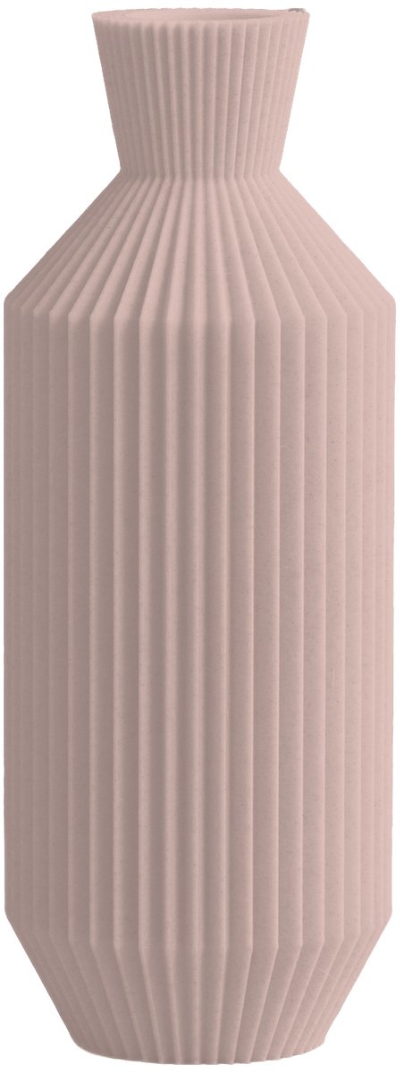 Layvo Beryl Vaas - Bloesem - 25 cm - droogbloemen vaas - minimalistische vaas - gerecycled plastic