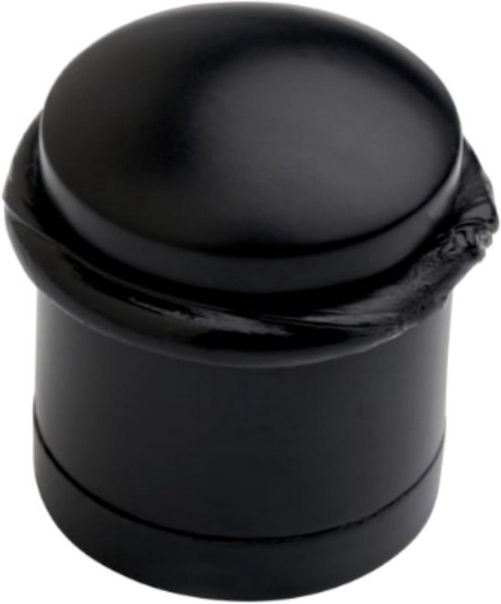metalen deurstopper - zwart - voor vloer- en deurbescherming