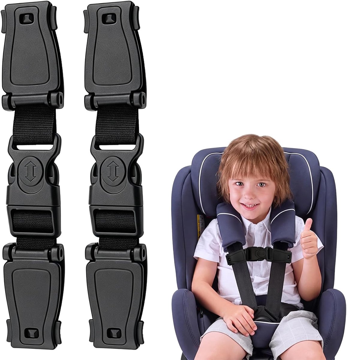 2 stuks veiligheidsgordelgesp voor autostoel, slot voor kinderveiligheidsgordel, universele veiligheidsgordelclip voor - ShopVlot