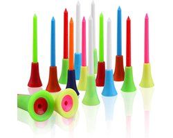 Set van 50 Duurzame Golf Tees met Rubber Top