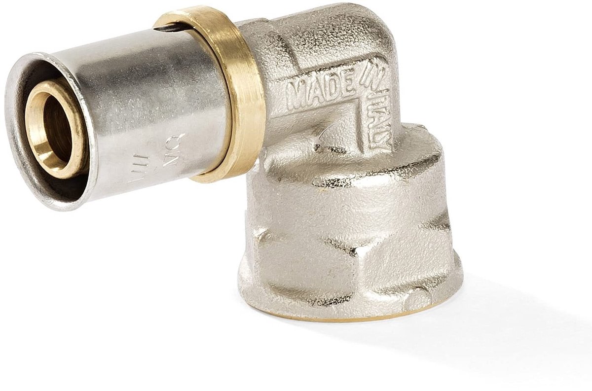 20-delige Persfitting 90° met 1/2" vrouwelijke draad