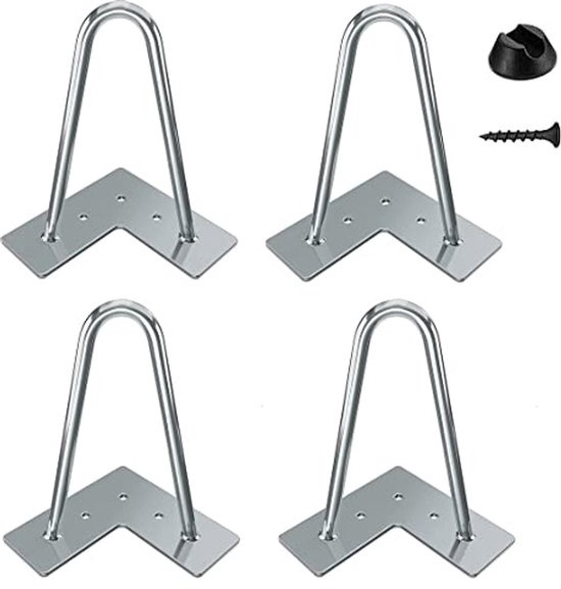Set van 4 tafelpoten - Hairpin-poten - Voor robuuste stalen tafel